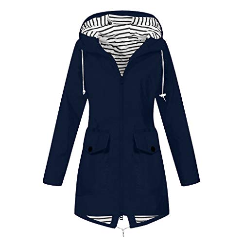Regenjacke Damen Wasserdicht Winddichter Atmungsaktiv Regenmantel Regenparka mit Kapuze Leichte Dünne Windbreaker Übergangsjacke Große Größen Fahrrad Windjacke Trenchcoat Wandern Sommerjacke S-5XL Regenjacke Damen Wasserdicht Winddichter Atmungsaktiv Regenmantel Regenparka mit Kapuze Leichte Dünne Windbreaker Übergangsjacke Große Größen Fahrrad Windjacke Trenchcoat Wandern Sommerjacke S-5XL von Chanpning