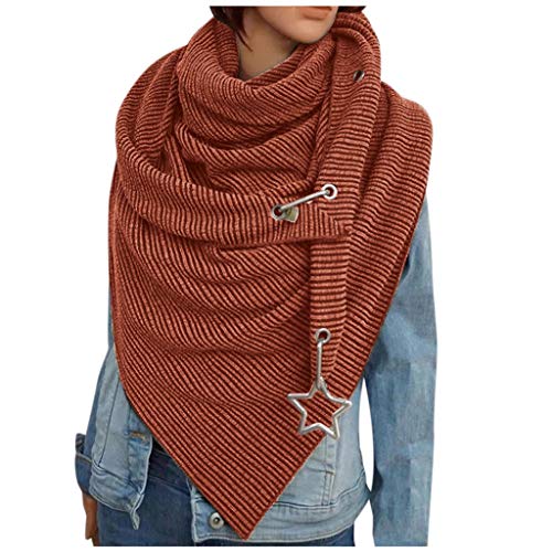 Schals für Damen Mode Schnalle Schal Warmer Schlauchschal Winter Wickel Loopschal Frauen Schlauchschal Super Weicher Lätzchen lässiger Schal Dreiecksschal Kaschmir-Schal Geschenkidee für Frauen von Chanpning