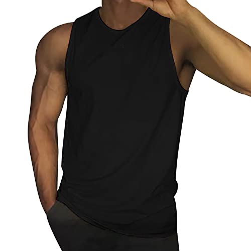 Träger Shirt Herren Slim Fit Achselshirts Hawaii Axelshirt Ärmelloses Axelshirt Leicht Sportshirt Regular Fit Top Basic T-Shirt Classic Shirt Fitness T Shirt Bodybuilding Tshirt von Chanpning