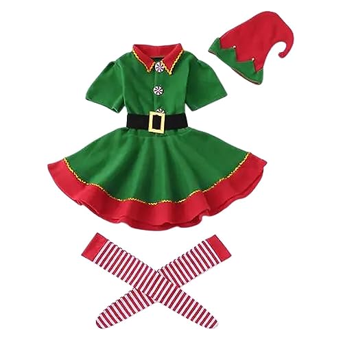 Weihnachtselfen Kostüm Damen Herren Weihnachtself Kinder Wichtel Kostüm Elfenkostüm Faschingskostüme Elfen Kostüm Karneval Kostüm Cosplay Weihnachtsoutfit Familie Elfenkleidung Fasching & Cosplay von Chanpning
