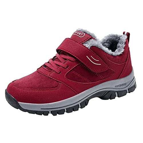 Winterschuhe Damen Wasserdicht 2024 Orthoschuhe Wasserdicht Zehenschuhe Elegant Stiefel für Sport Hiking Trekking Wanderstiefel Bequemer Lederschuhe Barefoot Wanderschuhe Wasserabweisend Sneaker von Chanpning