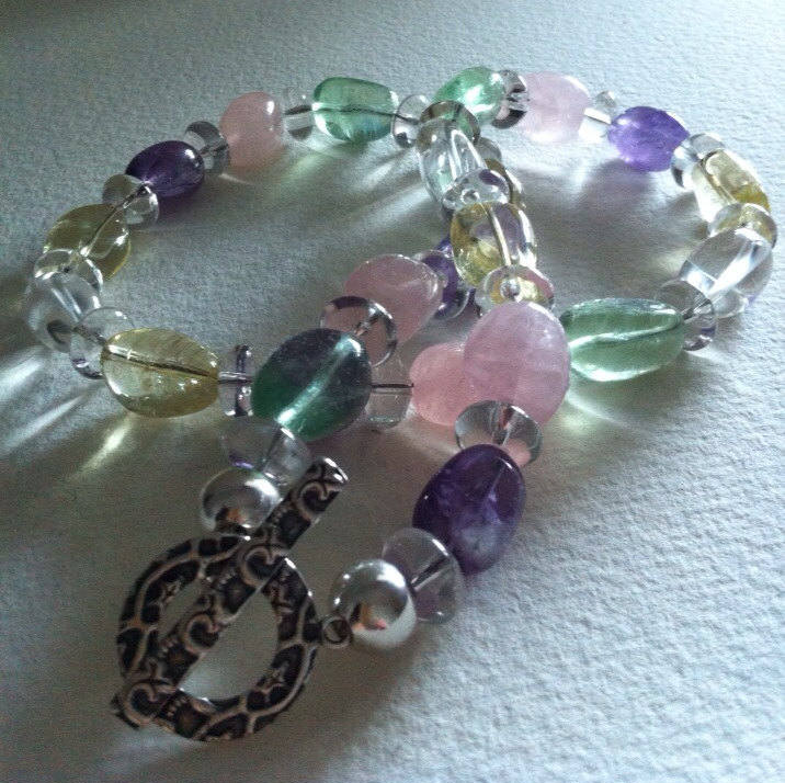Bunte Quarz Und Sterling Silber Kette - Perth, Australien | 4/5 Bunte Quarz Und Sterling Silber Kette - Perth, Australien | 4/5 von ChantelMcCabe