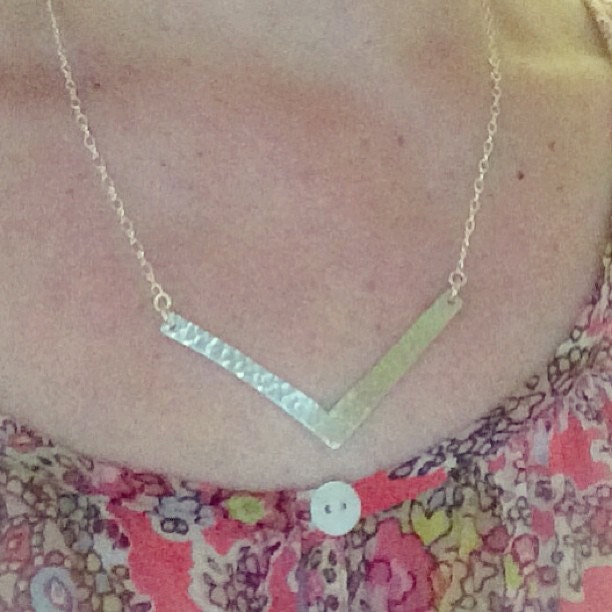 Ready-Made Argentium Sterling Silber Chevron Halskette - Perth, Western Australia Ready-Made Argentium Sterling Silber Chevron Halskette - Perth, Western Australia von ChantelMcCabe