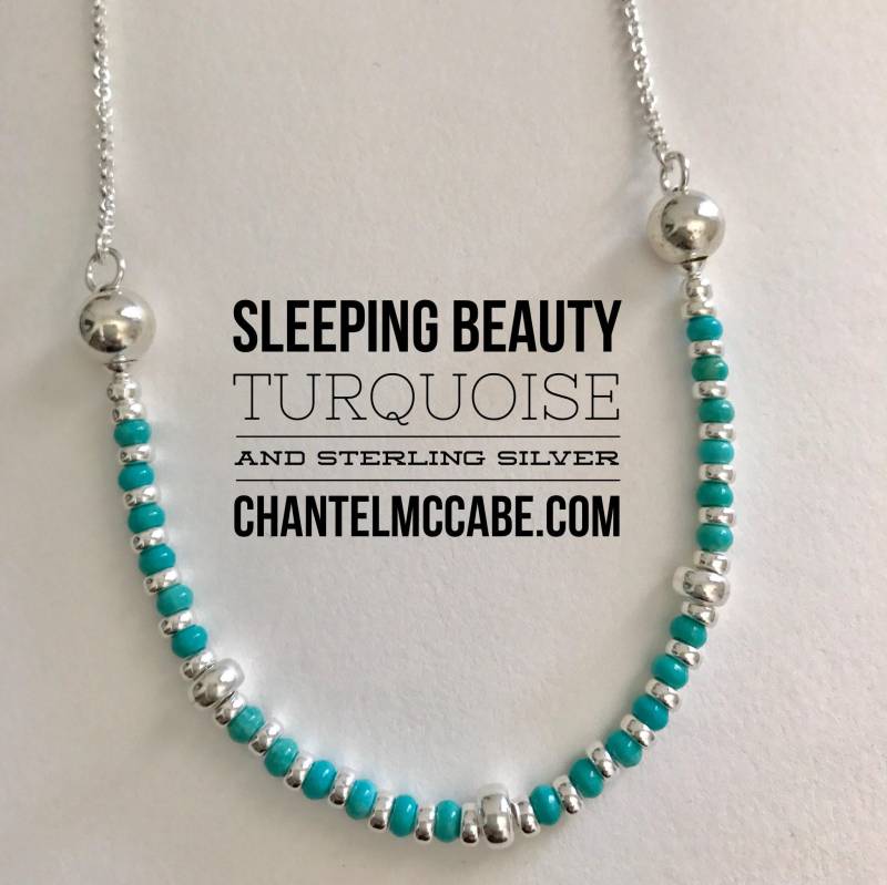Schlafende Schönheit Türkis Und Sterling Silber Halskette, Perth Western Australia Schlafende Schönheit Türkis Und Sterling Silber Halskette, Perth Western Australia von ChantelMcCabe