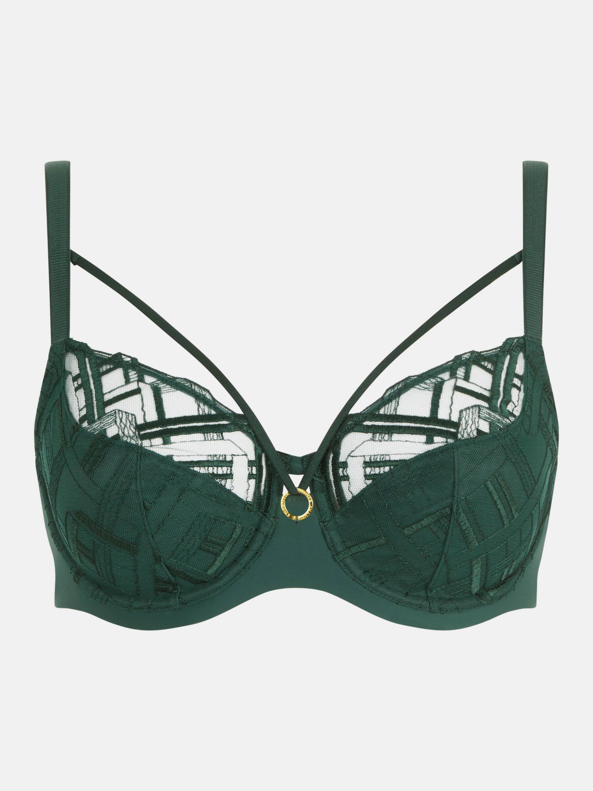 Chantelle Lingerie GmbH - Graphic Support Sehr bedeckender Bügel BH empire green - Gr. - 90 D von Chantelle Lingerie GmbH