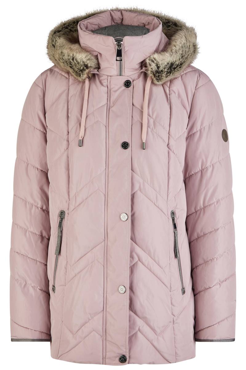 Barbara Lebek - Jacke Down Free mit Kapuze und Webpelz dusty rose - Gr. - 44 von Barbara Lebek