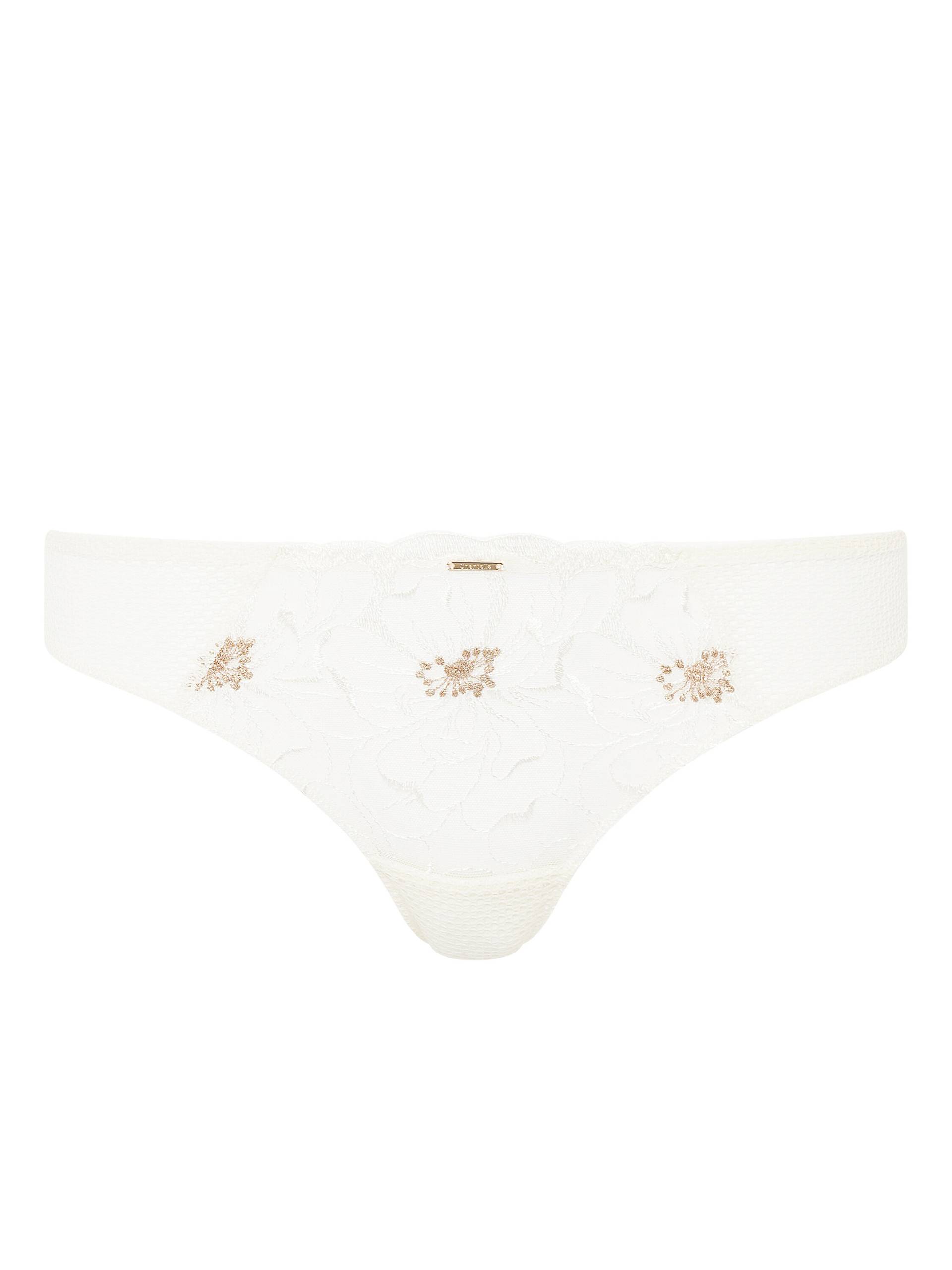 Chantelle Lingerie - FLEURS Tanga elfenbein/ gold - Gr. - 40 von Chantelle Lingerie
