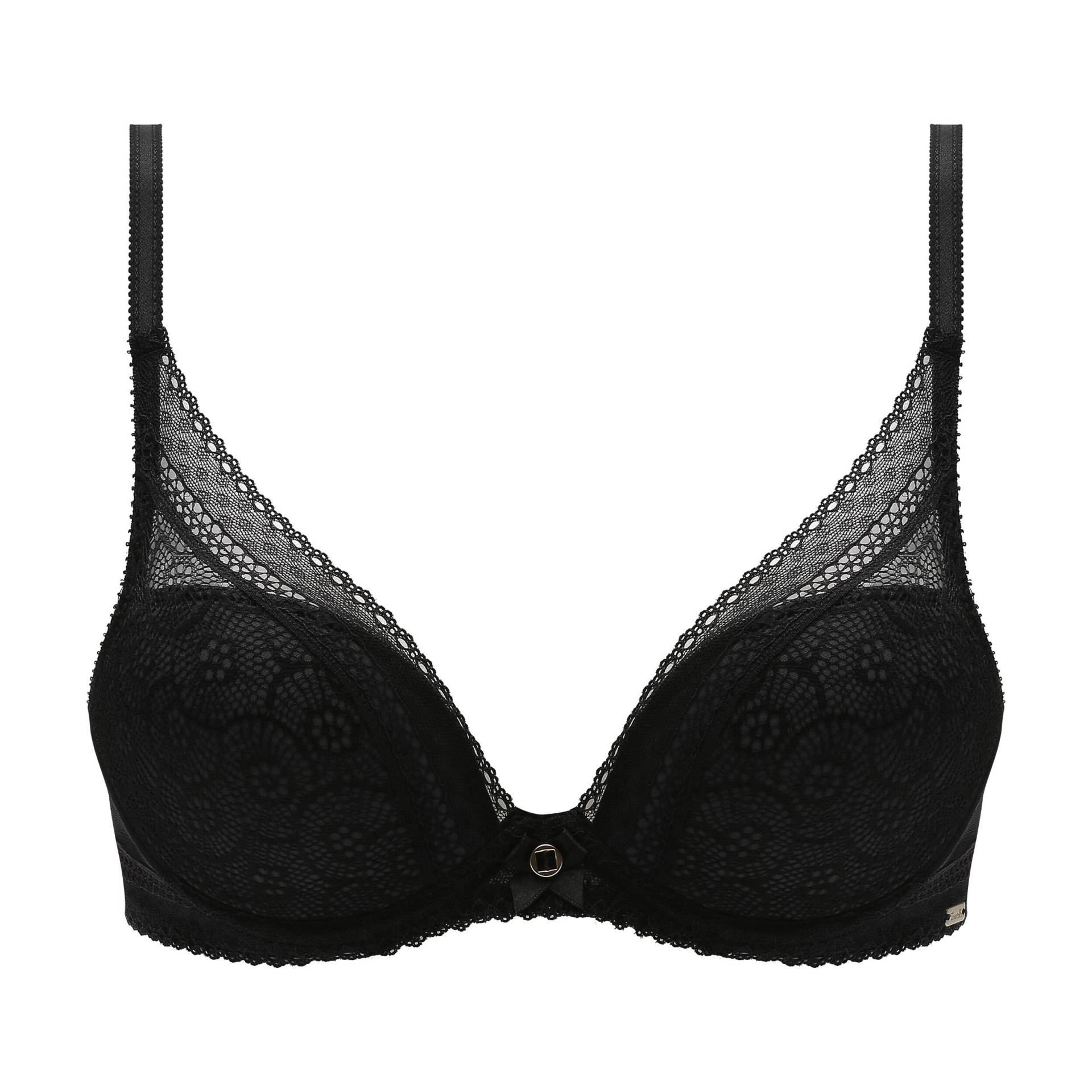 Chantelle Lingerie - Festivité Tief ausgeschnittener T-Shirt-BH schwarz - Gr. - 80 B von Chantelle Lingerie