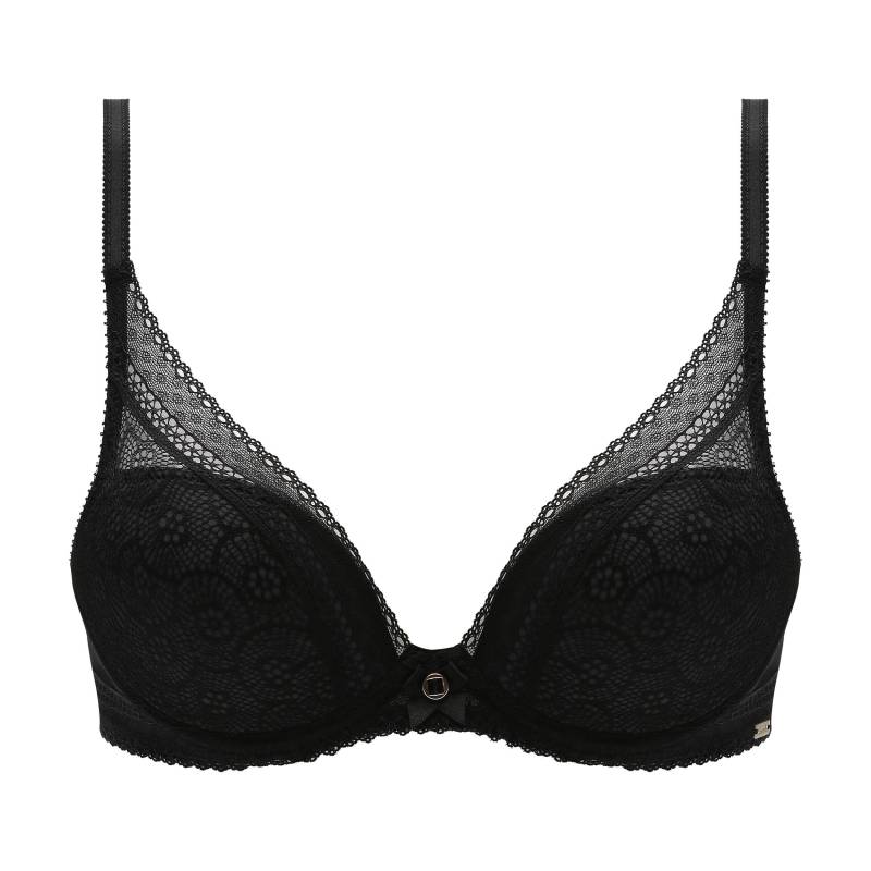 Chantelle Lingerie - Festivité Tief ausgeschnittener T-Shirt-BH schwarz - Gr. - 80 B von Chantelle Lingerie