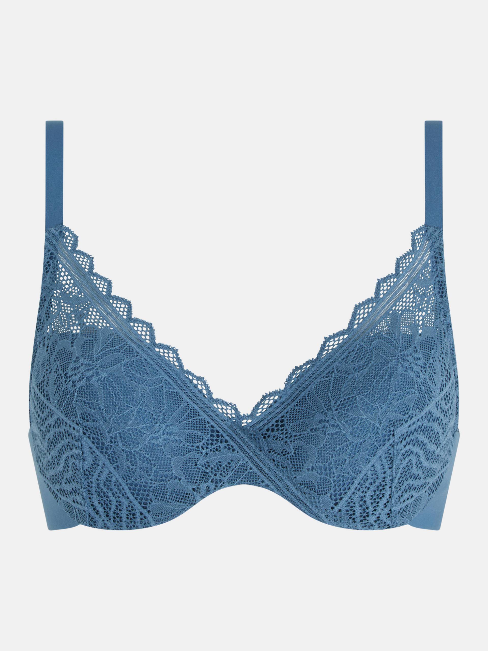 Chantelle Lingerie - Floral Touch Bedeckender Memory BH jeans blue - Gr. - 80 C von Chantelle Lingerie
