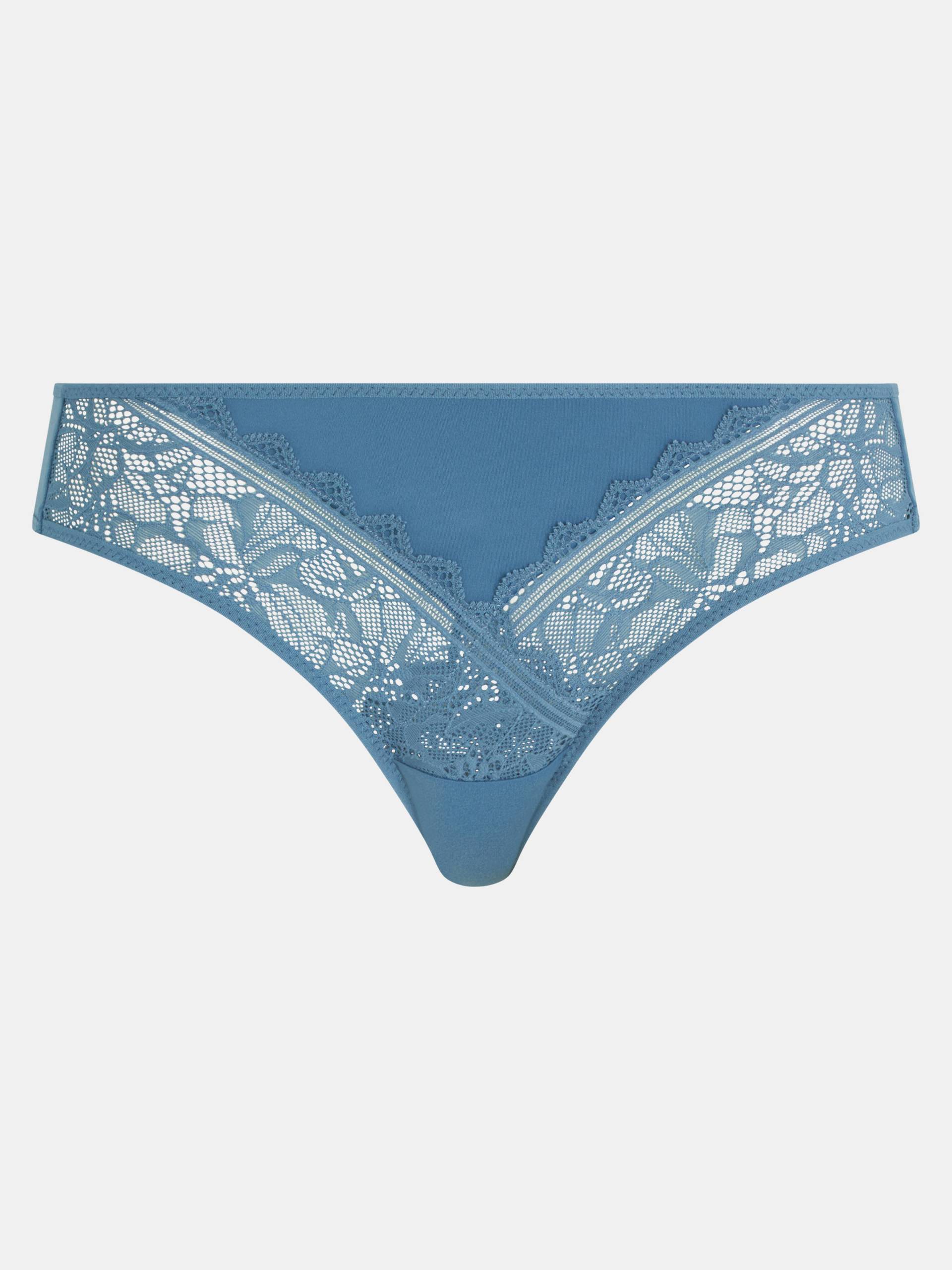 Chantelle Lingerie - Floral Touch Evolutiver Slip jeans blue - Gr. - 36 von Chantelle Lingerie