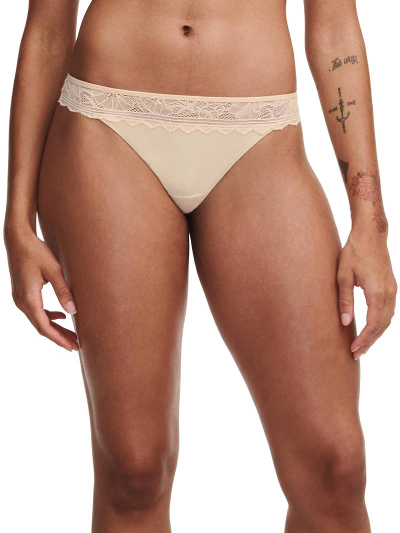 Chantelle Lingerie - Floral Touch Tanga golden beige - Gr. - 38 von Chantelle Lingerie