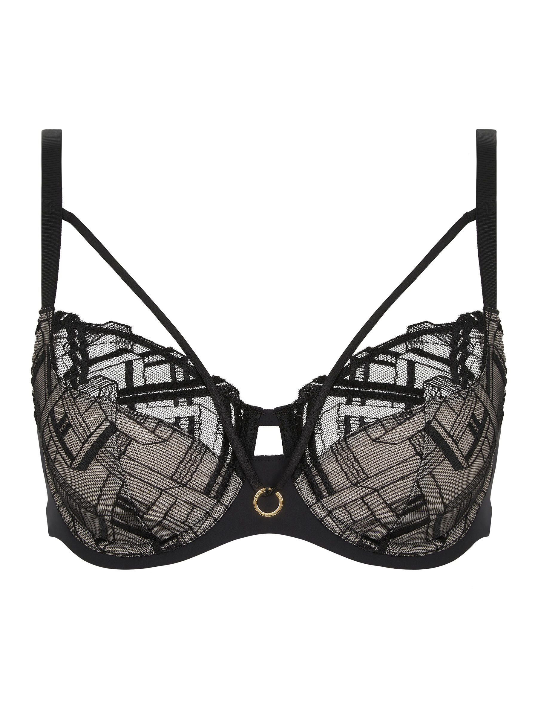 Chantelle Lingerie - Graphic Support Sehr bedeckender Bügel BH schwarz - Gr. - 90 F von Chantelle Lingerie