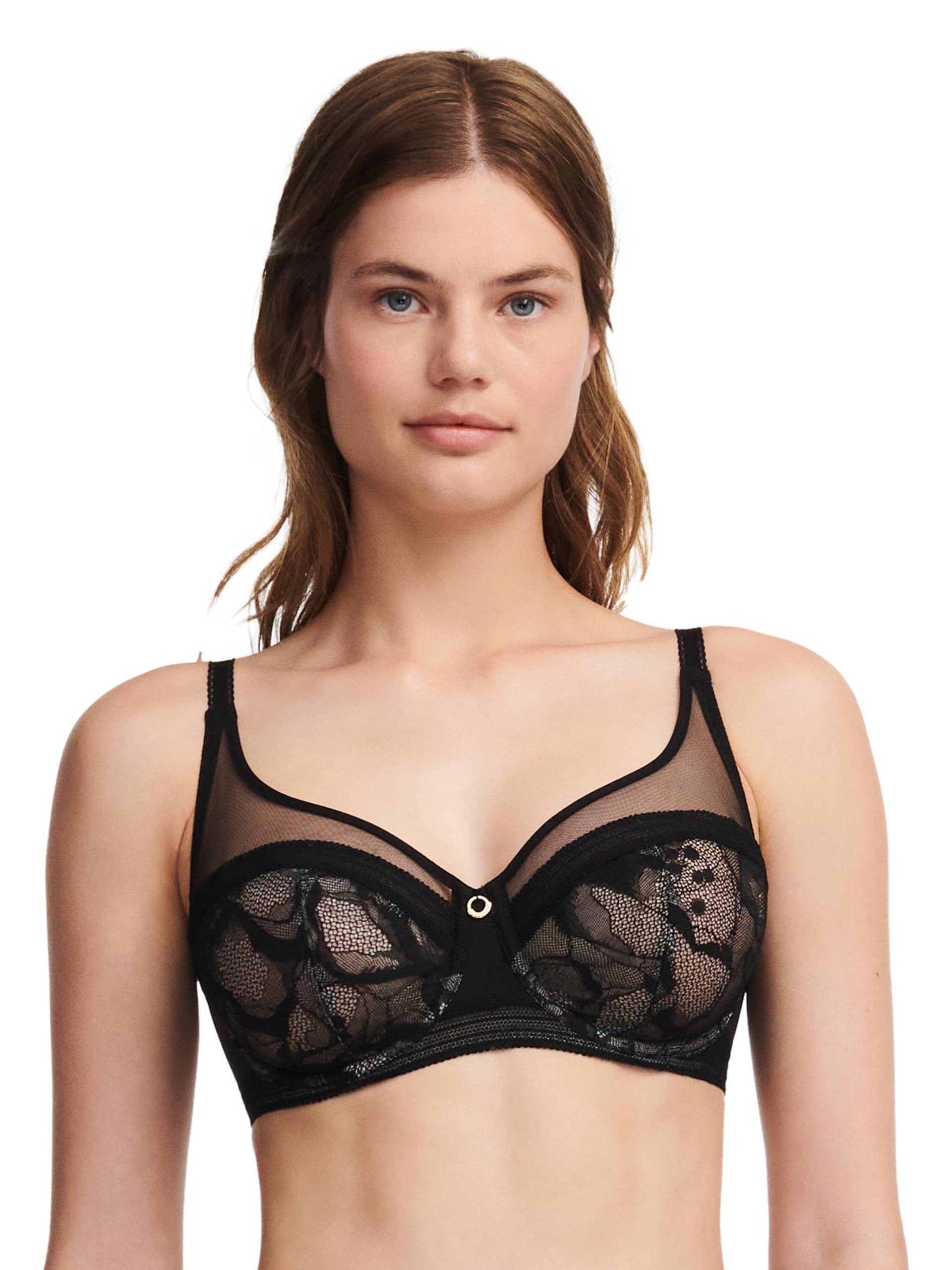 Chantelle Lingerie - TRUE LACE Sehr bedeckender Bügel-BH schwarz - Gr. - 70 D von Chantelle Lingerie