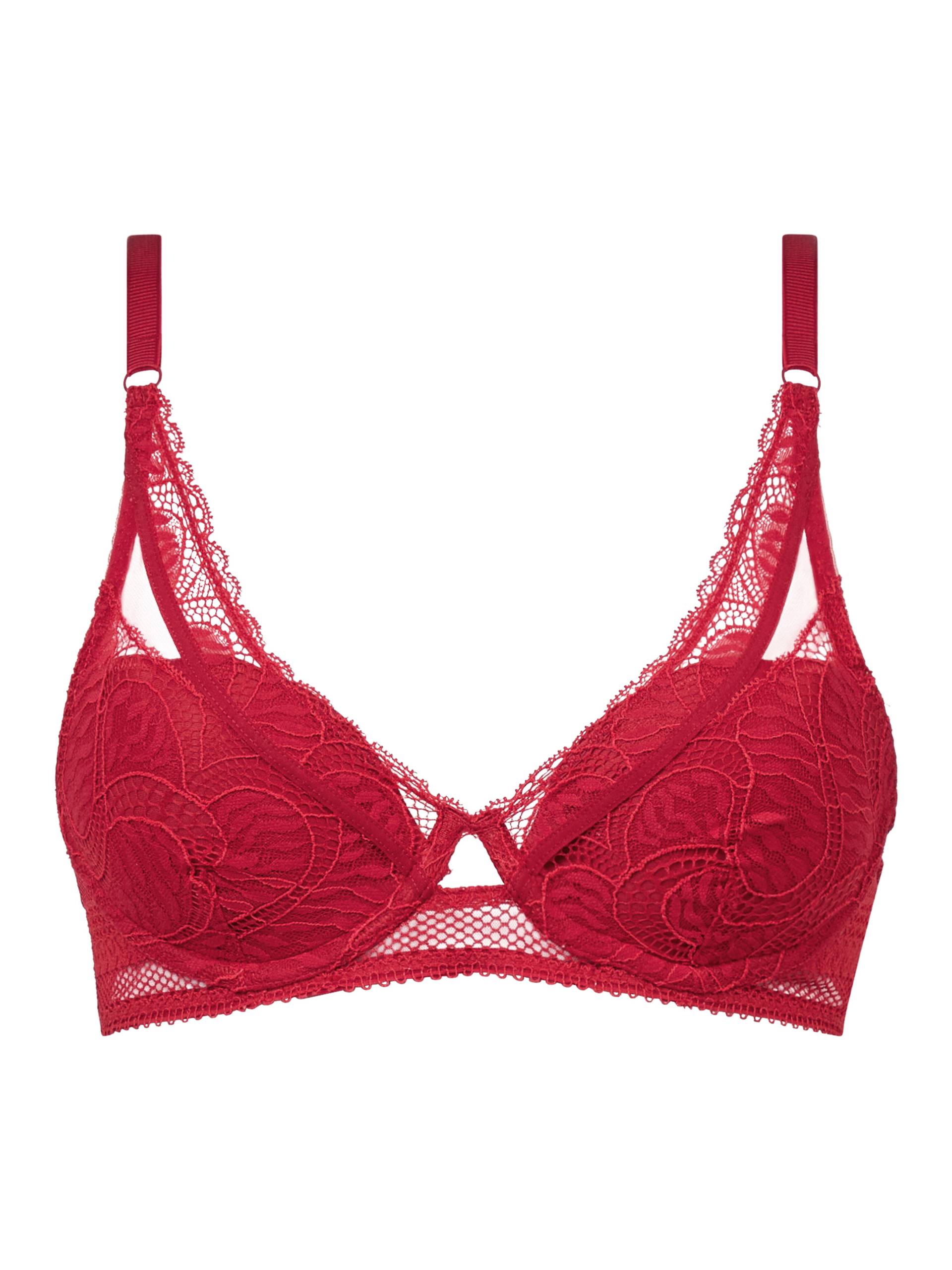 Chantelle Lingerie - Amor Tiefausgeschnittener T-Shirt BH scarlet - Gr. - 70D von Chantelle Lingerie