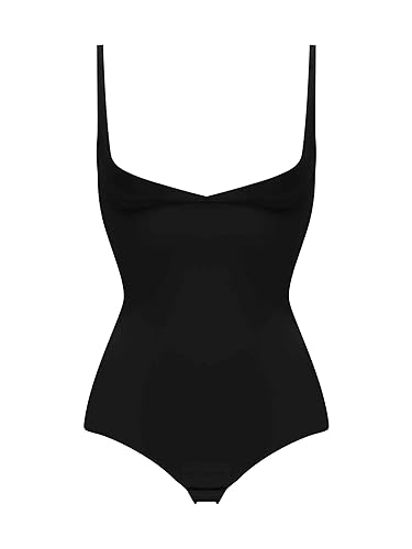 Chantelle BASIC SHAPING, Formgebender body, Unsichtbar und nahtlos, verfeinert die Silhouette, Formende Unterwäsche, Schwarz, 44 von Chantelle