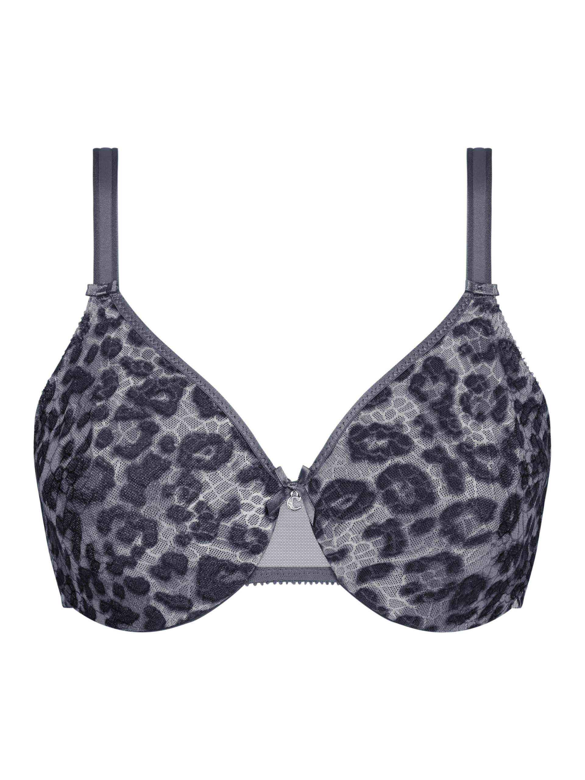 Chantelle Lingerie - C Magnifique Sehr bedeckender gemoldeter BH grey leopard - Gr. - 95 C von Chantelle Lingerie