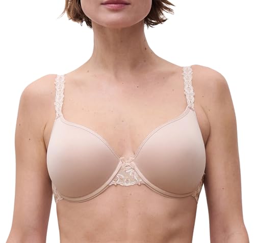 Chantelle Damen Champs Elysees Co Sg Coque Enveloppant Memory T-Shirt BH, Dune, 75C EU von Chantelle