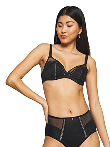 Chantelle CHIC ESSENTIAL, Sehr Bedeckender Bügel-BH, Unnsichtbare Unterwäsche für Damen, Schwarz, 70E von Chantelle