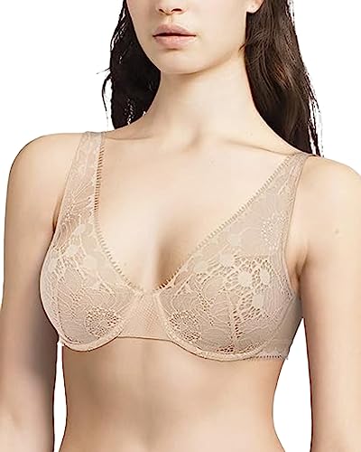 Chantelle DAY TO NIGHT, Tief Ausgeschnittener Spacer-BH, Damen Unterwäsche, Beige Dore, 70C von Chantelle