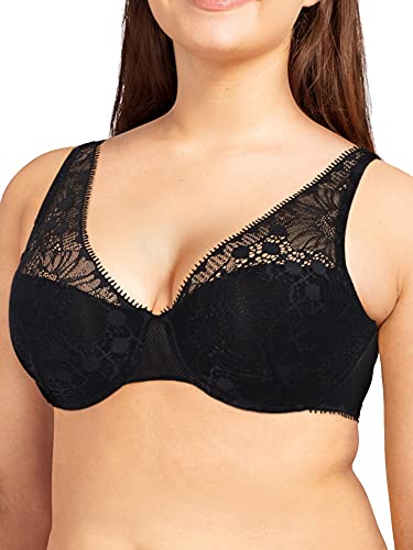 Chantelle DAY TO NIGHT, Tief Ausgeschnittener Spacer-BH, Damen Unterwäsche, Schwarz, 75C von Chantelle