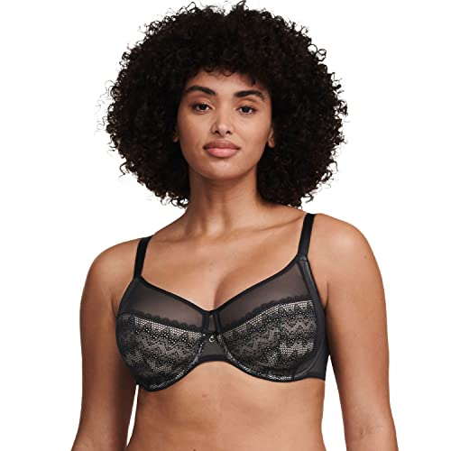 Chantelle REVELE MOI, Sehr Bedeckender Bügel-BH, Damen Unterwäsche, Schwarz, 75G von Chantelle