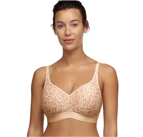 Chantelle Damen C Magnifique Full Bust Wireless BH mit voller Abdeckung, Halbtransparent, Neutrales Leopardenmuster, 90G Chantelle Damen C Magnifique Full Bust Wireless BH mit voller Abdeckung, Halbtransparent, Neutrales Leopardenmuster, 90G von Chantelle