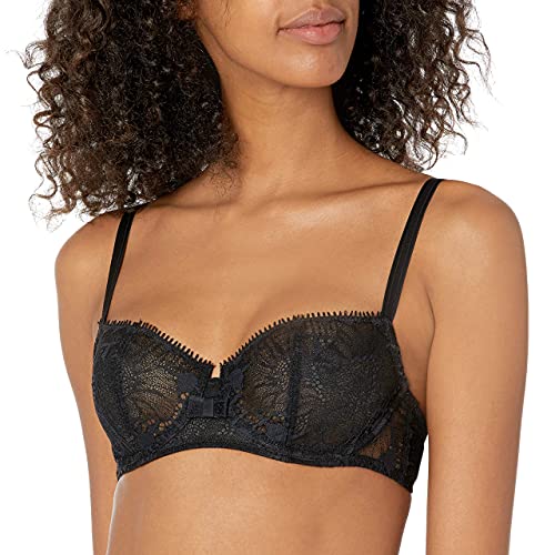 Chantelle Damen Day to Night Lace Unlined Bra Demi BH, Durchsichtig, schwarz, 75D von Chantelle