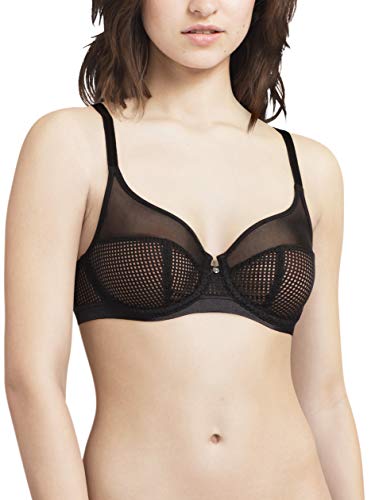 Chantelle MOTIF, Sehr Bedeckender Bügel-BH, Damen Unterwäsche, Schwarz, 75B von Chantelle