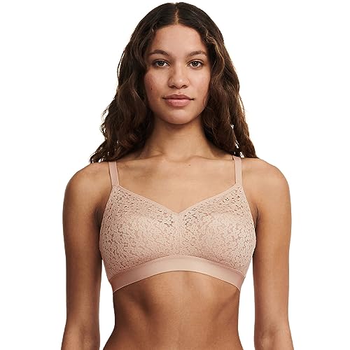 Chantelle Damen Norah Supportive Wirefree BH, Undurchsichtige, Nude-Rouge, 85D von Chantelle