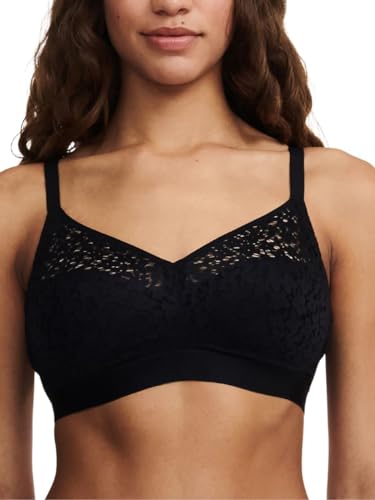 Chantelle Damen Norah Supportive Wirefree BH, Undurchsichtige, Schwarz, 70D von Chantelle