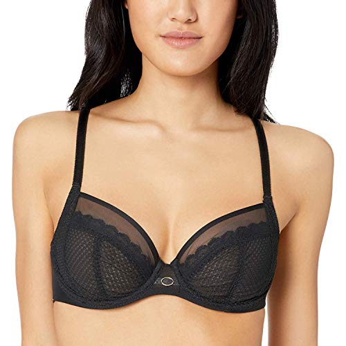 Chantelle PARISIAN ALLURE, Sehr Bedeckender Bügel-BH, Damen Unterwäsche, Schwarz, 75J von Chantelle