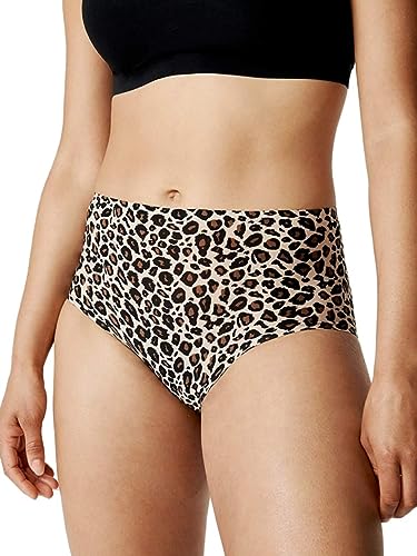 Chantelle Damen Softstretch Uw Bas High Waist Brief Tangahöschen, Leopard Nude, Einheitsgröße EU von Chantelle