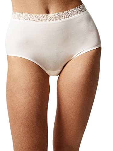 Chantelle Damen Soft Stretch High Waist Brief with Lace Slip, Elfenbein, Einheitsgröße von Chantelle