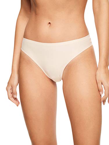 Chantelle SOFTSTRETCH, Tanga, Unnsichtbare Unterwäsche für Dame, Einheitsgröße von 36 bis 44 (EU), Beige Dore, Einheitsgröße Große Größen von Chantelle