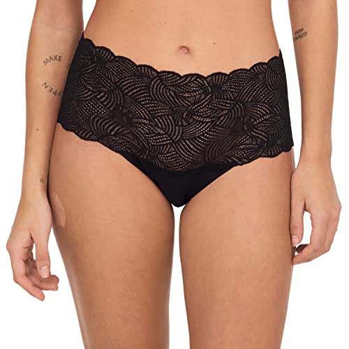 Chantelle Damen Softstretch High Waist Brief W/Lace Slip, Schwarz, Einheitsgröße von Chantelle