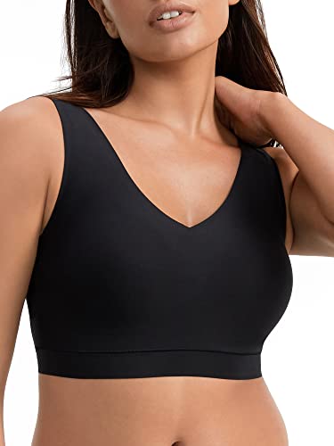Chantelle Damen Softstretch Padded V-Neck Bralette BH, Undurchsichtige, Schwarz (2er-Pack), 1X-2X von Chantelle