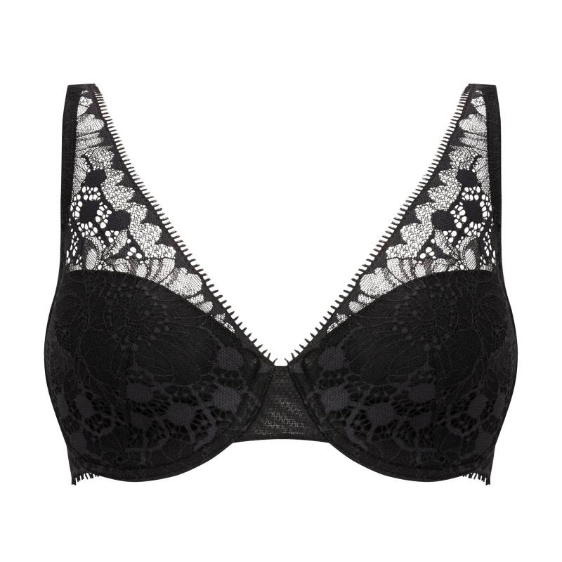 Chantelle Lingerie - Day-To-Night Tief ausgeschnittener Spacer-BH schwarz - Gr. - 80 B von Chantelle Lingerie