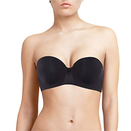 Chantelle ESSENTIALL, Bandeau T-Shirt-BH, Unnsichtbare Unterwäsche für Damen, Schwarz, 90B von Chantelle