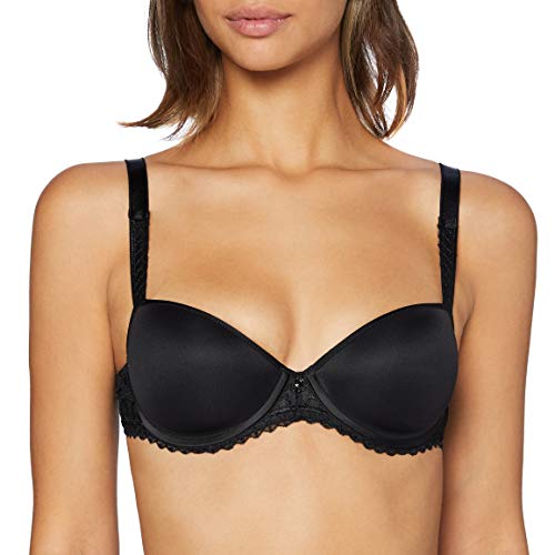 Chantelle EVERY CURVE, Außenträger Memory Foam-BH, Damen Unterwäsche, Schwarz, 75G von Chantelle