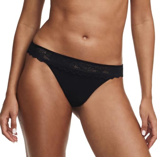Chantelle - Easy Feel Floral Touch - Tanga (42 Schwarz) von Chantelle