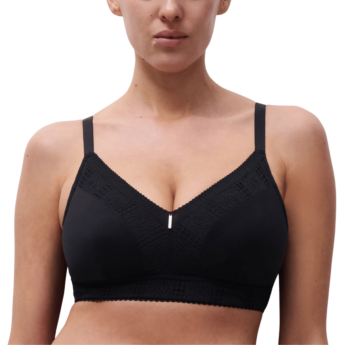Chantelle Easyfeel Easy Support BH ohne Bügel, Schwarz, Größe: 70G, Damen von Chantelle