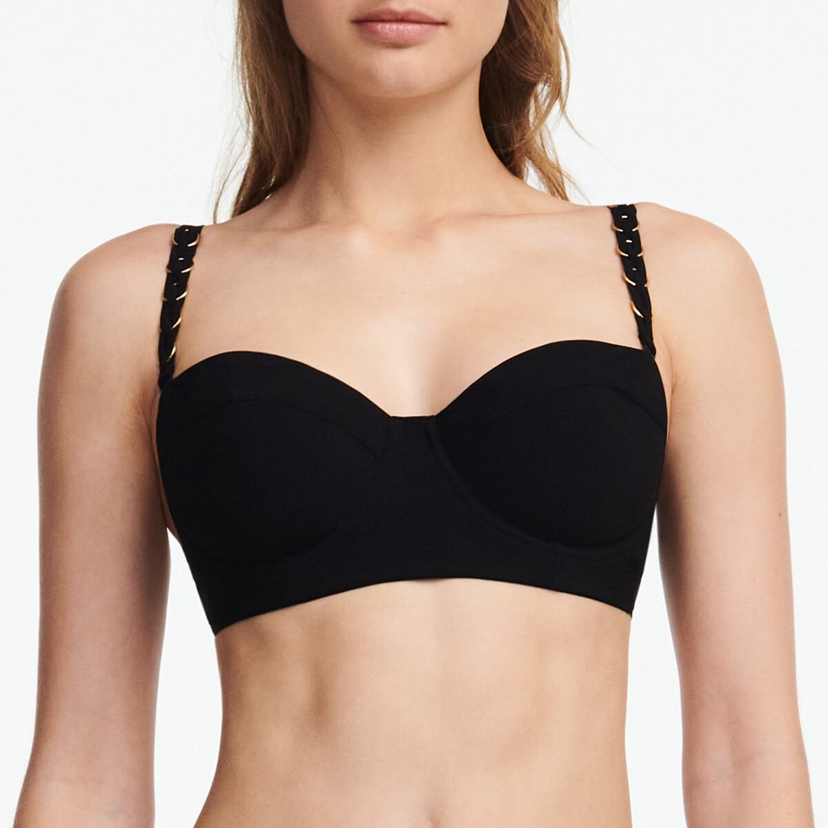 Chantelle Emblem Bikinioberteil Mit Bügel, Farbe: Schwarz, Größe: 75C, Damen von Chantelle