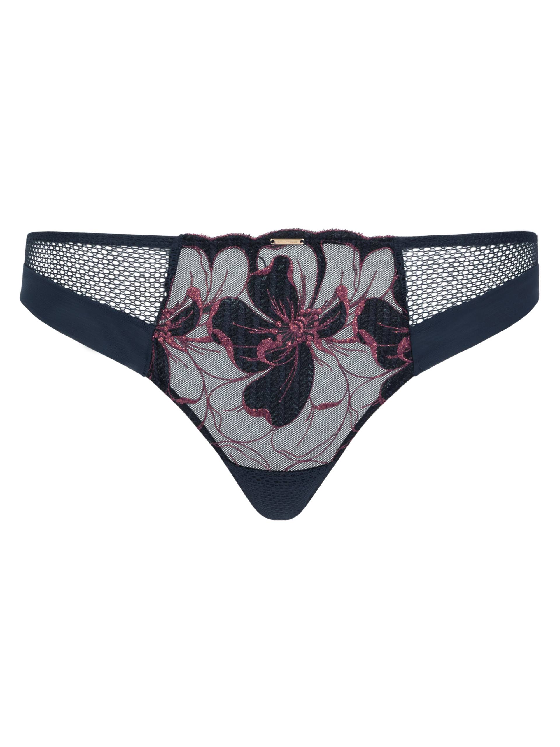 Chantelle - FLEURS SIGNATURE Tanga sailing blue lurex - Gr. - 40 von Chantelle
