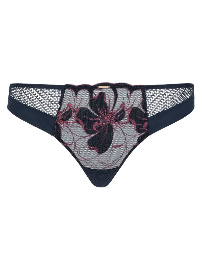 Chantelle Lingerie - FLEURS SIGNATURE Tanga sailing blue lurex - Gr. - 42 von Chantelle Lingerie