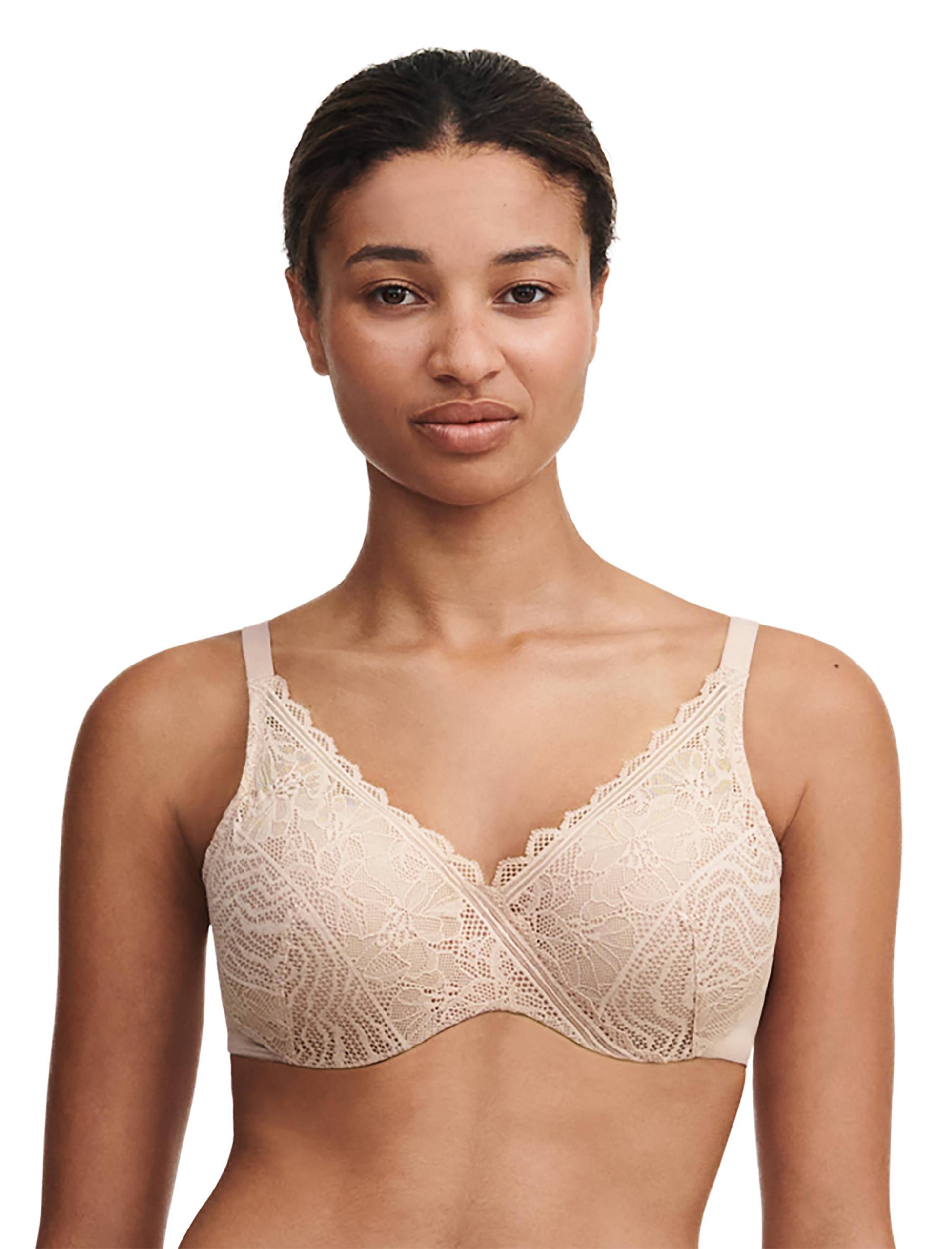 Chantelle Lingerie - Floral Touch Bedeckender Memory BH golden beige - Gr. - 80 D von Chantelle Lingerie