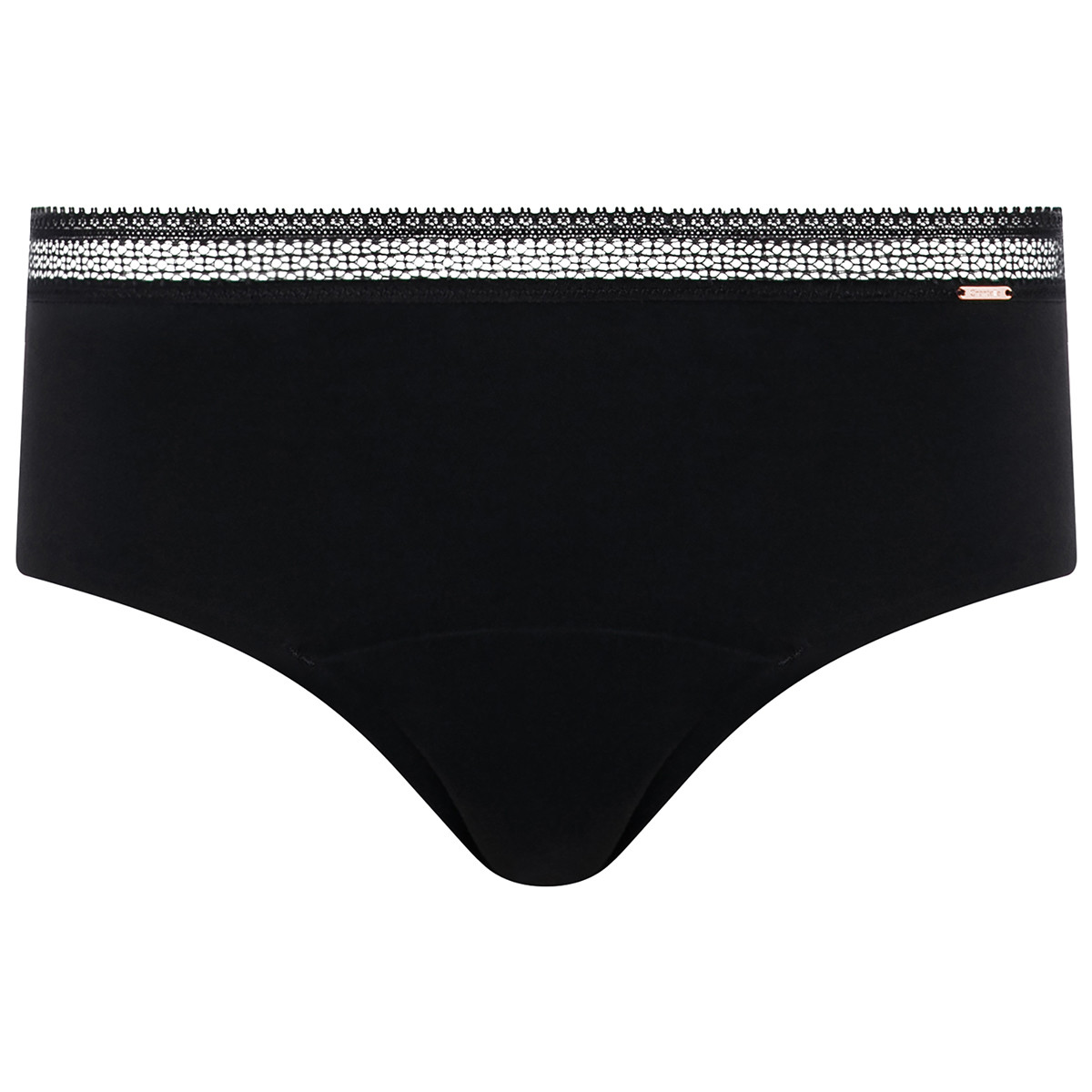 Chantelle Lace Cycle Hipster Periodenslip, Farbe: Schwarz, Größe: 36, Damen von Chantelle