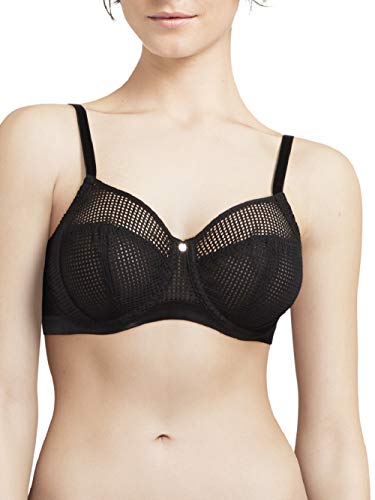 Chantelle MOTIF, Sehr Bedeckender Bügel-BH, Damen Unterwäsche, Schwarz, 80B von Chantelle