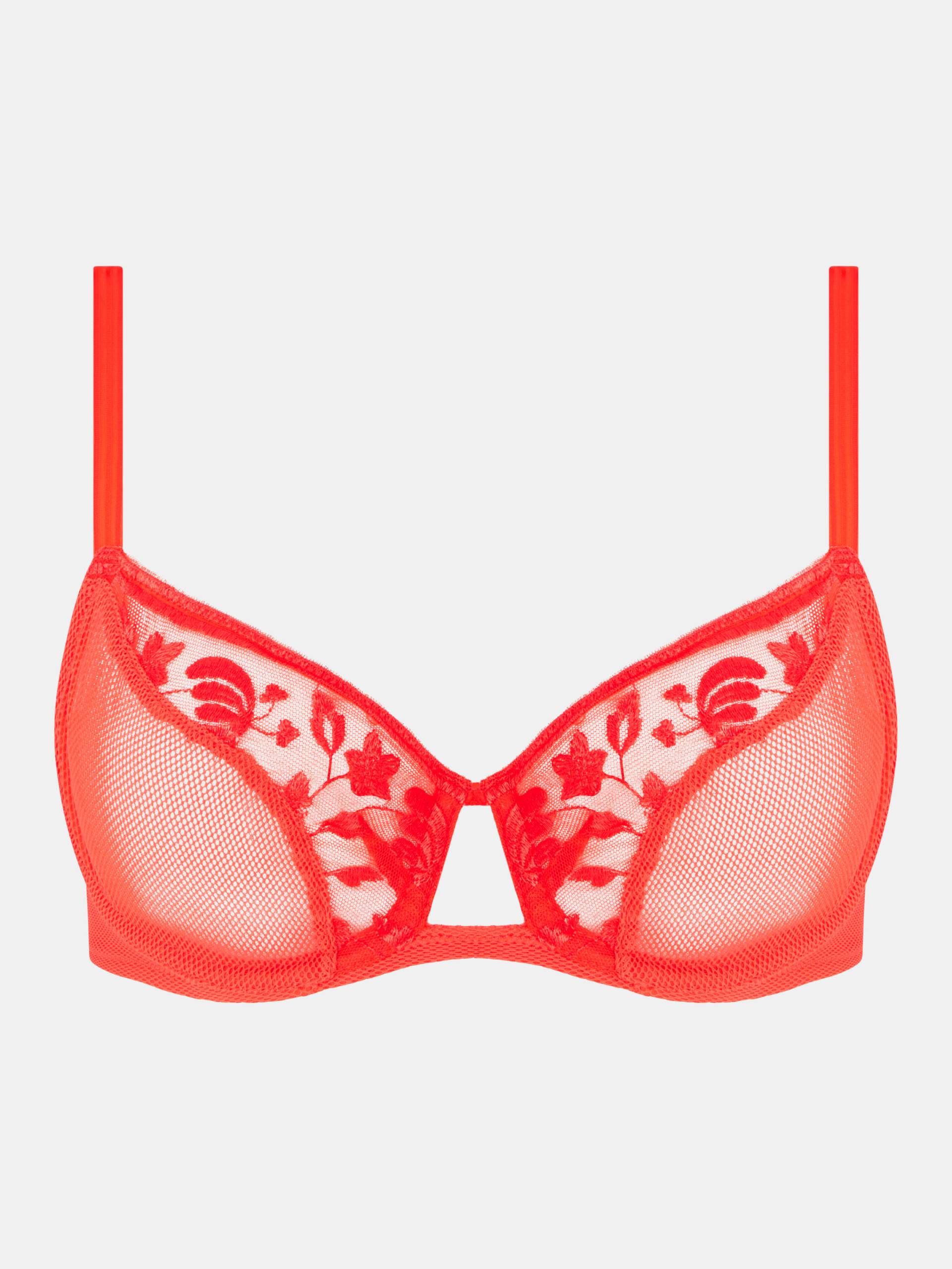 Chantelle Lingerie - Philter Sehr bedeckender Bügel BH flame red - Gr. - 75G von Chantelle Lingerie