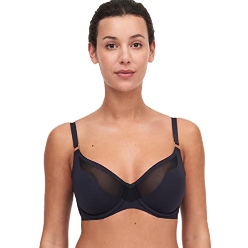 Chantelle Damen Pure Light Underwire Bra BH, Halbtransparent, Schwarz, 75E von Chantelle